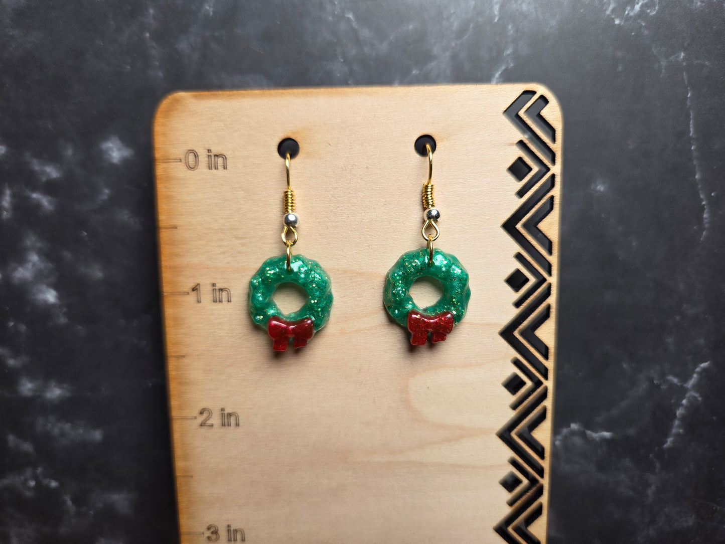Christmas Wreath Earrings